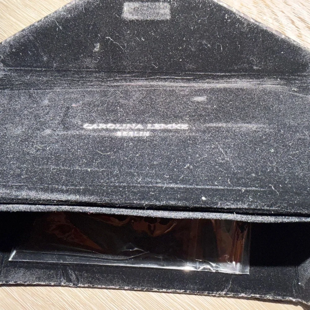 Carolina Lemke Berlin Black Snakeskin Sunglasses case